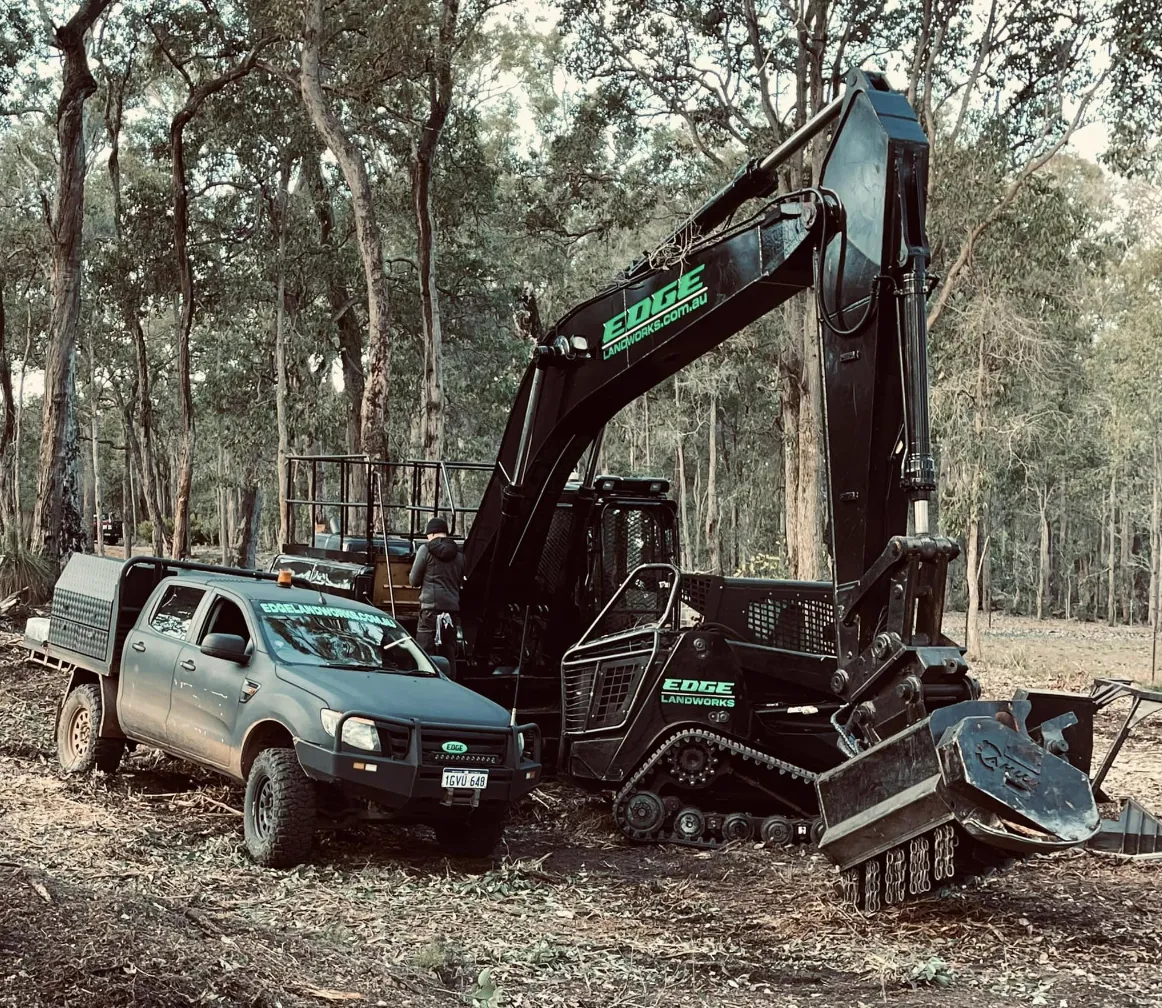 Edge Landworks mulcher in action
